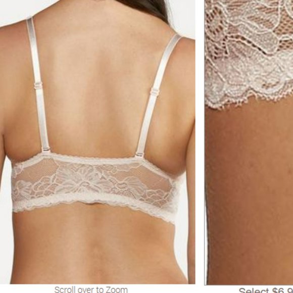 FREE W/BUNDLE Rene Rolf Front Hook Lace Bralette Blush Pink Sz 2X One Per Order - Picture 6 of 6